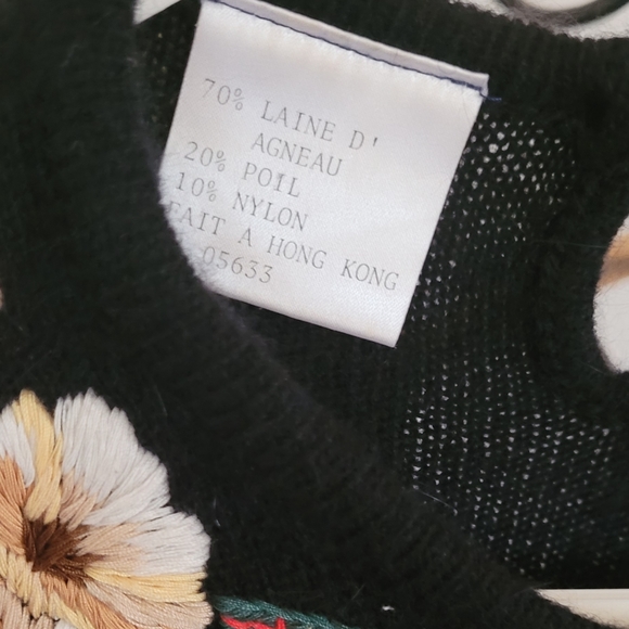 Vintage Herman Geist Hand-Embroidered Sweater - Picture 4 of 5